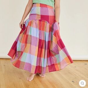 NWT Rejuta Sheth Leila Skirt in Jupiter Chex